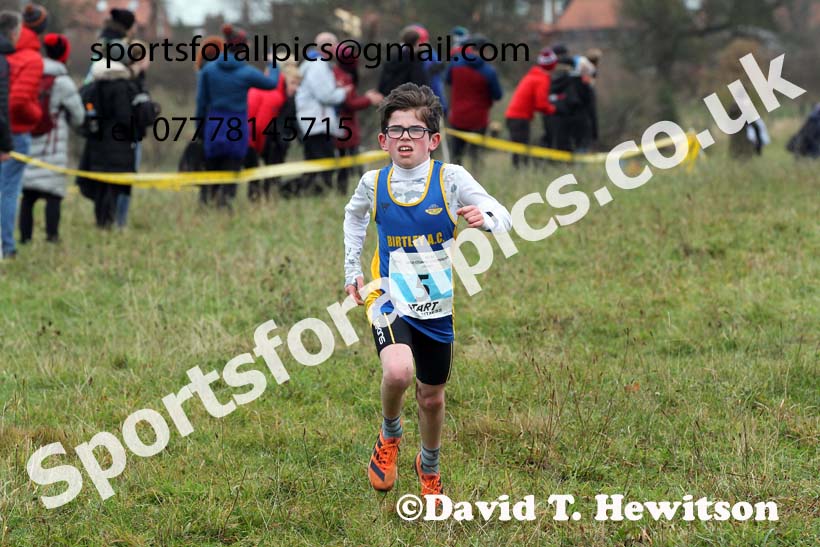 Boys under-13s, 2021 North Eastern Cross Country Championships, Sedgefield. Photo: David T. Hewitson/Sports for All Pics
